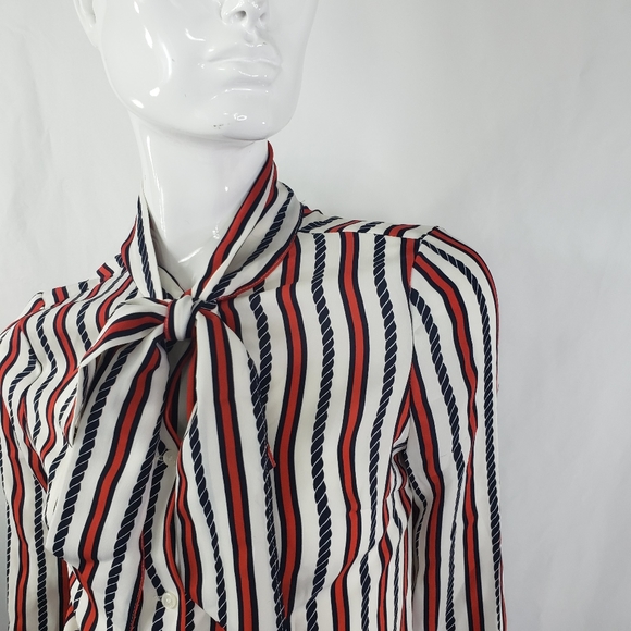 PRICH Pride & Rich Striped Blouse Small Medium - Picture 2 of 8